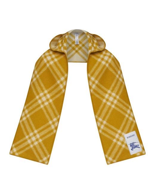Burberry Check Scarf in Yellow für Herren