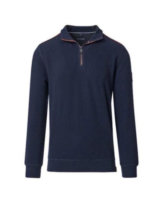 CASA MODA Herren Troyer Pullover in Blue für Herren