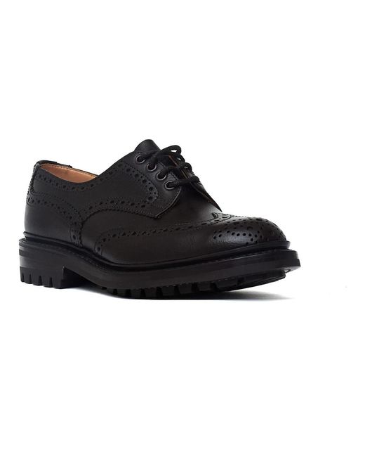 Tricker's Derby Brogues in Black für Herren