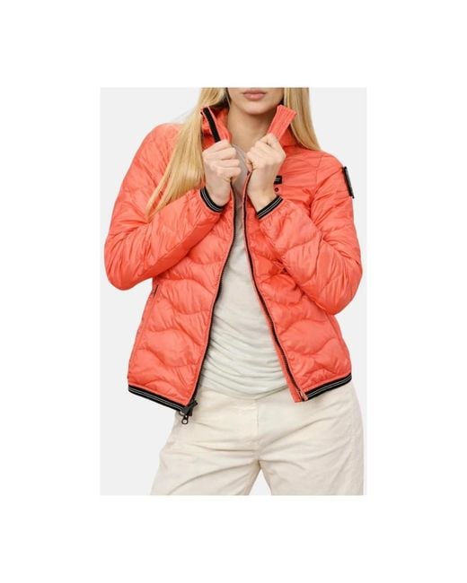 Down Jackets Blauer de color Red