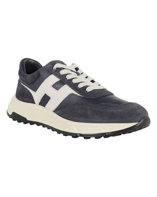 Hogan Blaue Hyperlight Sneakers Mit Leder-Obermaterial in Blue für Herren