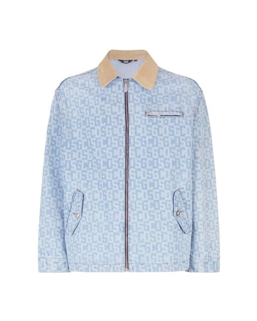 Gcds Blue Denim Jackets for men
