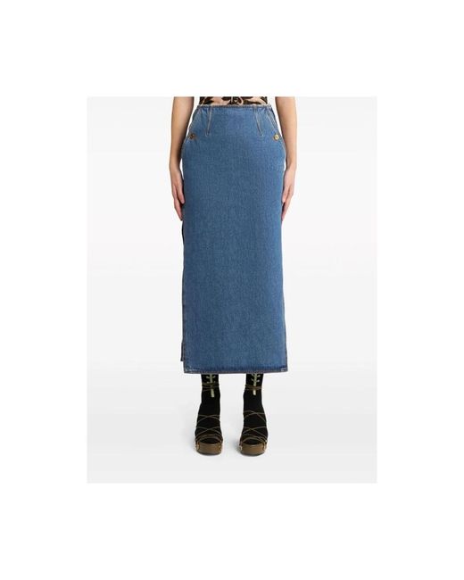 Etro Blue Denim skirts