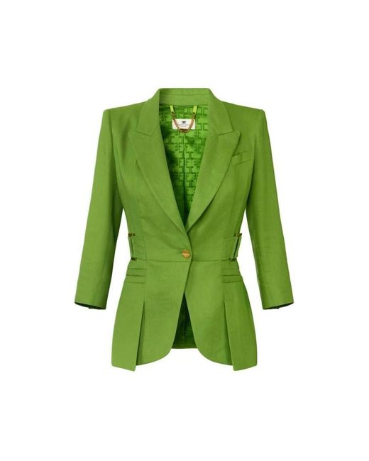 Elisabetta Franchi Green Blazers