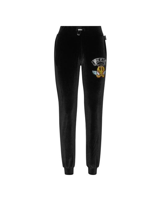 Philipp Plein Broeken ,Zwart ,Polyester Broeken Jogging in het Black