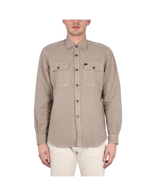 Fay Brown Casual Shirts for men