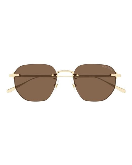 Montblanc Brown Sunglasses for men