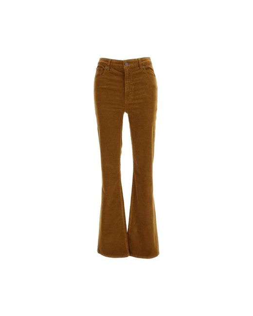 FRAME Brown Wide Trousers