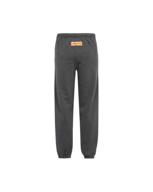 Heron Preston Katoenen Joggingbroek Met Print Op De Voorkant in het Gray voor heren