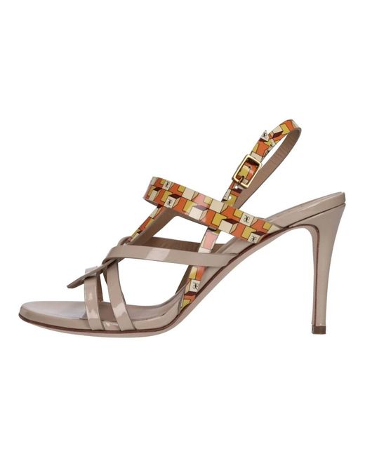Fabi Brown High Heel Sandalen