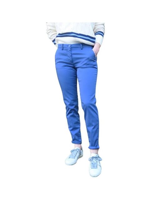 Mason's Blue Slim-Fit Trousers