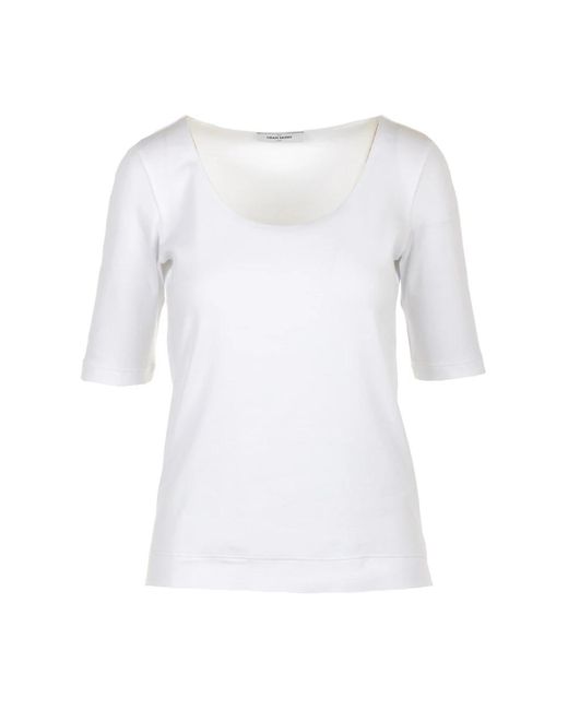 Gran Sasso White Weiße pullover kollektion