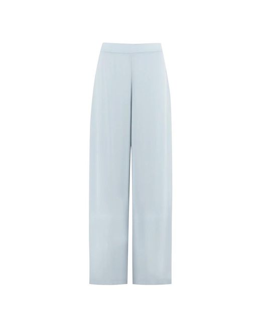Clips Wijde Broek Met Elastische Taille in het Blue
