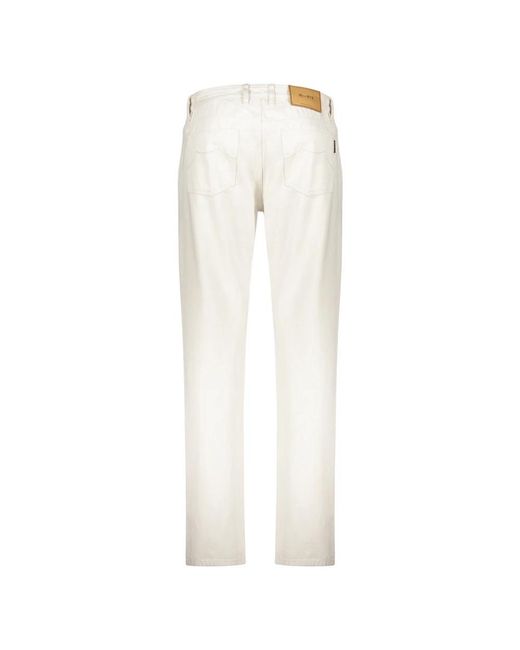 Moorer White Slim-Fit Jeans for men