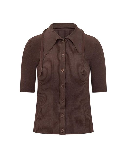 Pinko Brown Polo Shirts