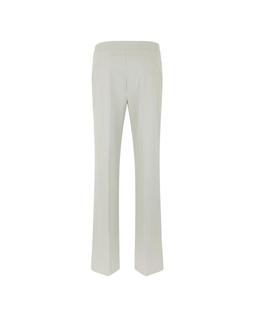 Pinko Gray Wide Trousers