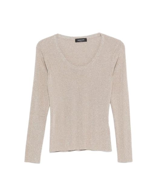 Fabiana Filippi White Long Sleeve Tops