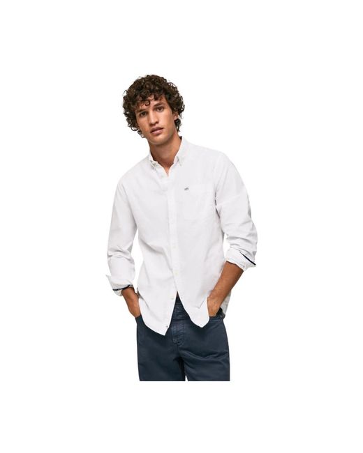 Casual Shirts di Pepe Jeans in White da Uomo