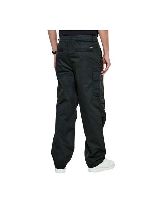 ARMANI EXCHANGE Black Straight Trousers for men