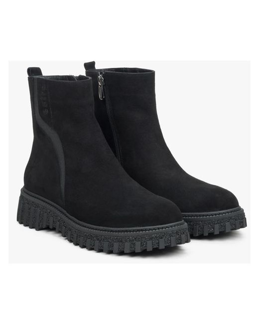 ESTRO Black Ankle Boots
