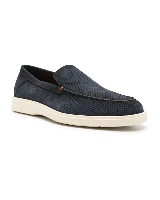 Loafers di Santoni in Blue da Uomo