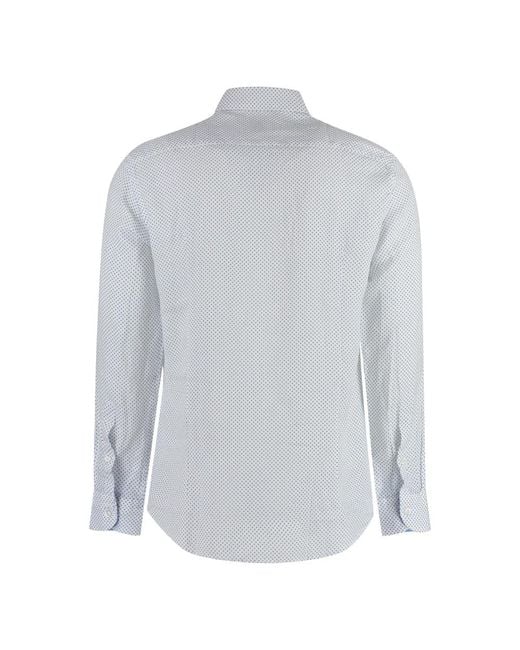 BASTONCINO Blue Casual Shirts for men