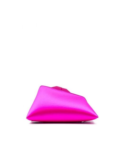 Pochette rosa fucsia in raso di The Attico in Pink