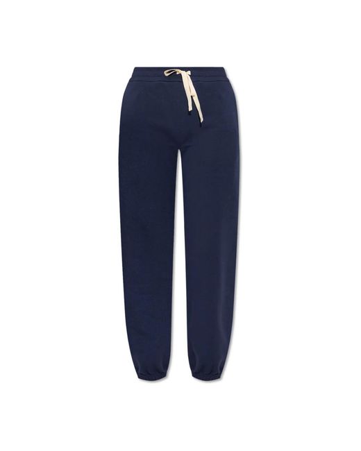 Jil Sander Broeken ,Blauw ,Katoen Trainingsbroek in het Blue