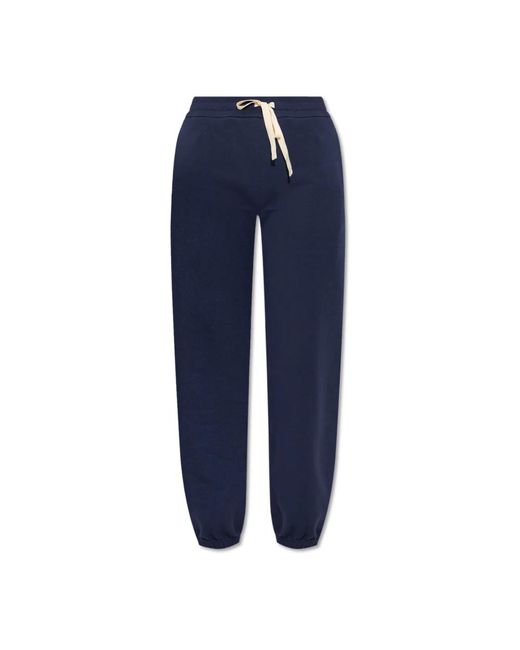 Jil Sander Broeken ,Blauw ,Katoen Trainingsbroek in het Blue