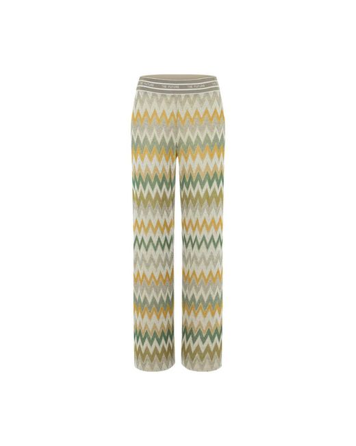 Cambio Green Straight Trousers