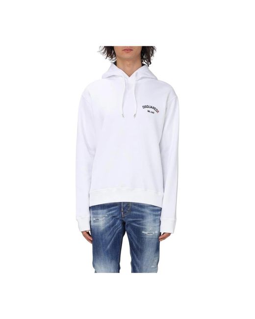 Hoodies di DSquared² in White da Uomo