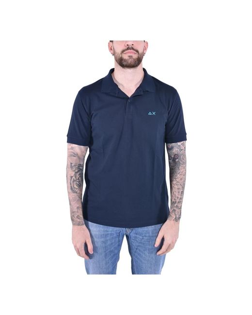 Sun 68 Polo Hemden in het Blue voor heren