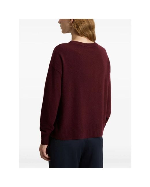 Woolrich Round-Neck Knitwear in het Purple