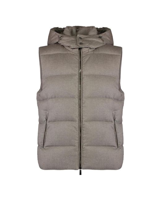 Moorer Vests in het Gray voor heren