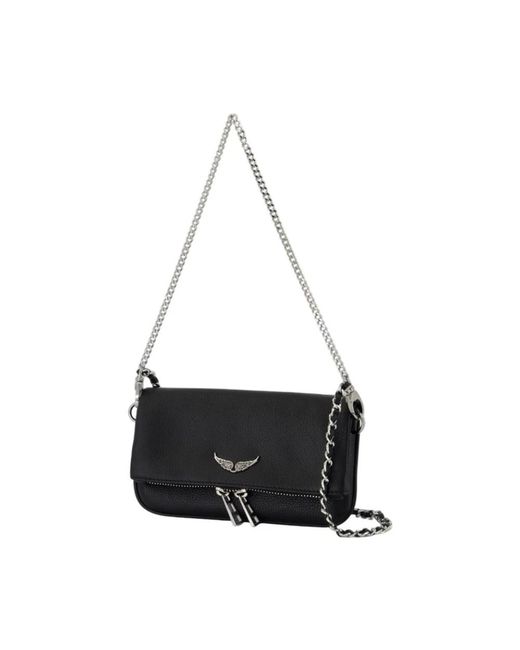 Zadig & Voltaire Black Rock Nano Wallet On Chain