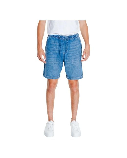 Jack & Jones Blue Denim Shorts for men