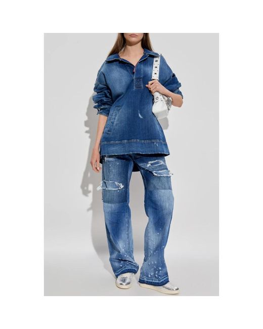 DSquared² Jeans ,Blauw ,Katoen Jeans San Diego in het Blue