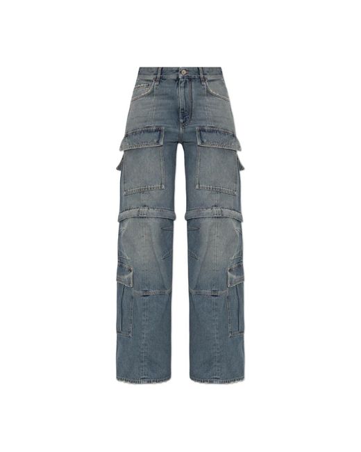 Balenciaga Wide Jeans in het Blue