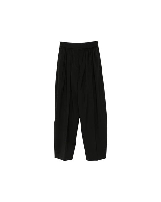 Sportmax Black Tapered Trousers
