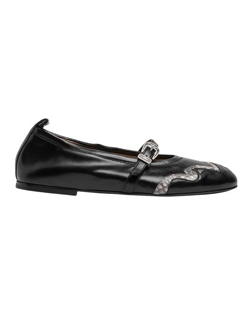 Sartore Black Ballerinas