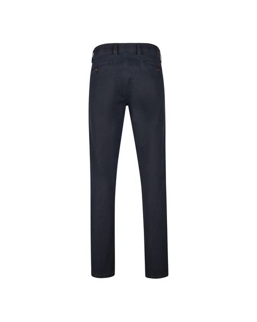 Club of Comfort Stretch Baumwoll Flat Front Hose Mit Thermolite Isolierung in Blue für Herren