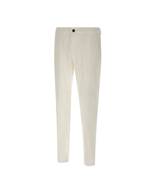 Eleventy Natural Slim-Fit Trousers for men