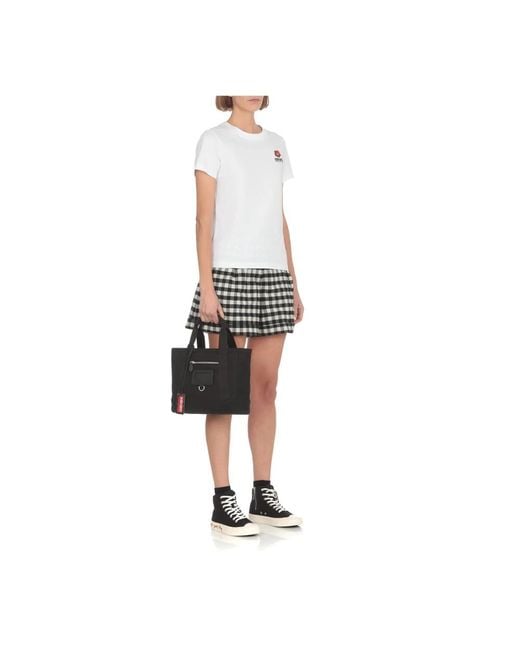 KENZO White Boke Flower Crest Cotton T-Shirt