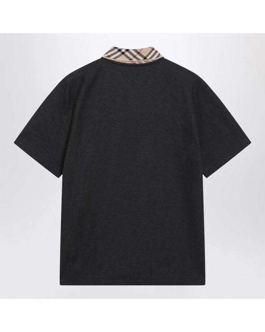 Burberry Black Polo Shirts for men