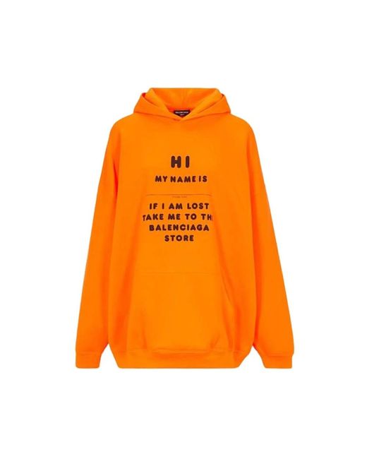 Balenciaga hoodie orange deals