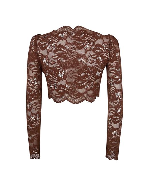 Rabanne Brown Long Sleeve Tops