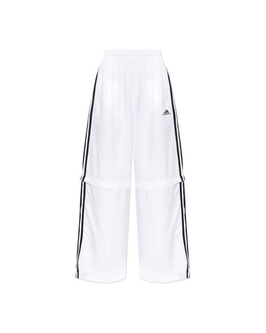Adidas Originals White Sweatpants Mit Abnehmbaren Beinen