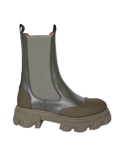 Chelsea Boots Ganni en coloris Green