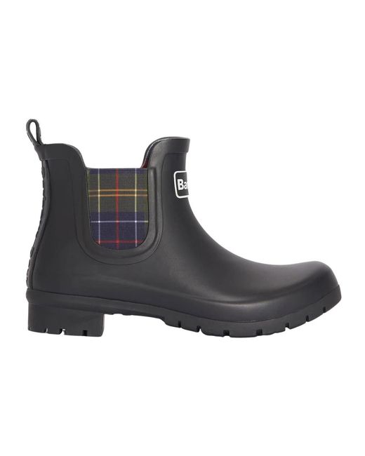 Barbour Black Kingham Wellingtons