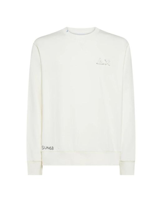 Sun 68 White Sweatshirts for men